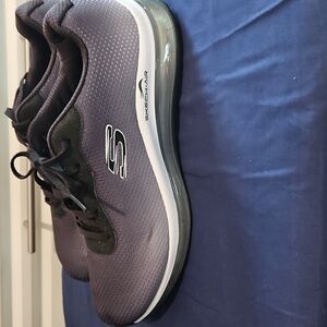 Sketchers Black and Gray Athletic Shoes